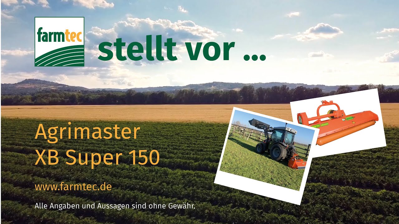 Agrimaster XB Super 150 Mulchgerät Mulcher Schlegelmulcher für Kleintraktoren Spezialtraktoren