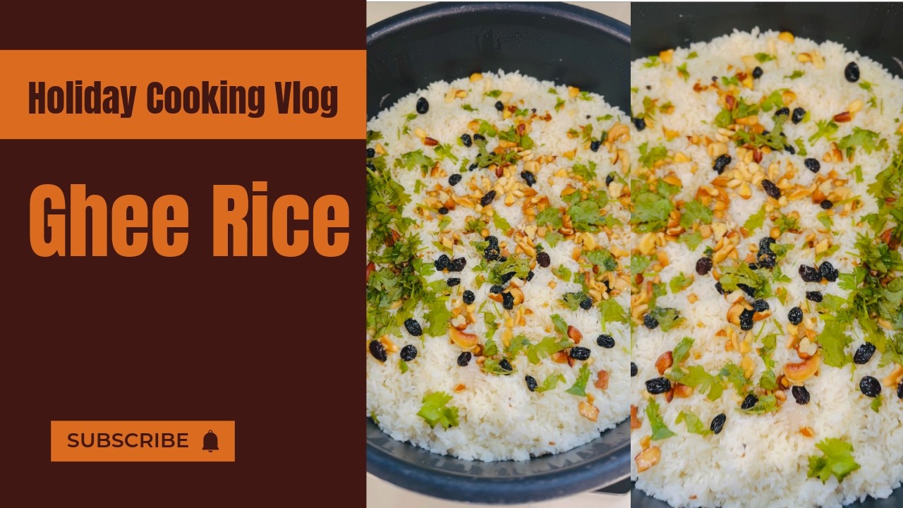 Holiday Cooking Vlog || Ghee Rice💖😍