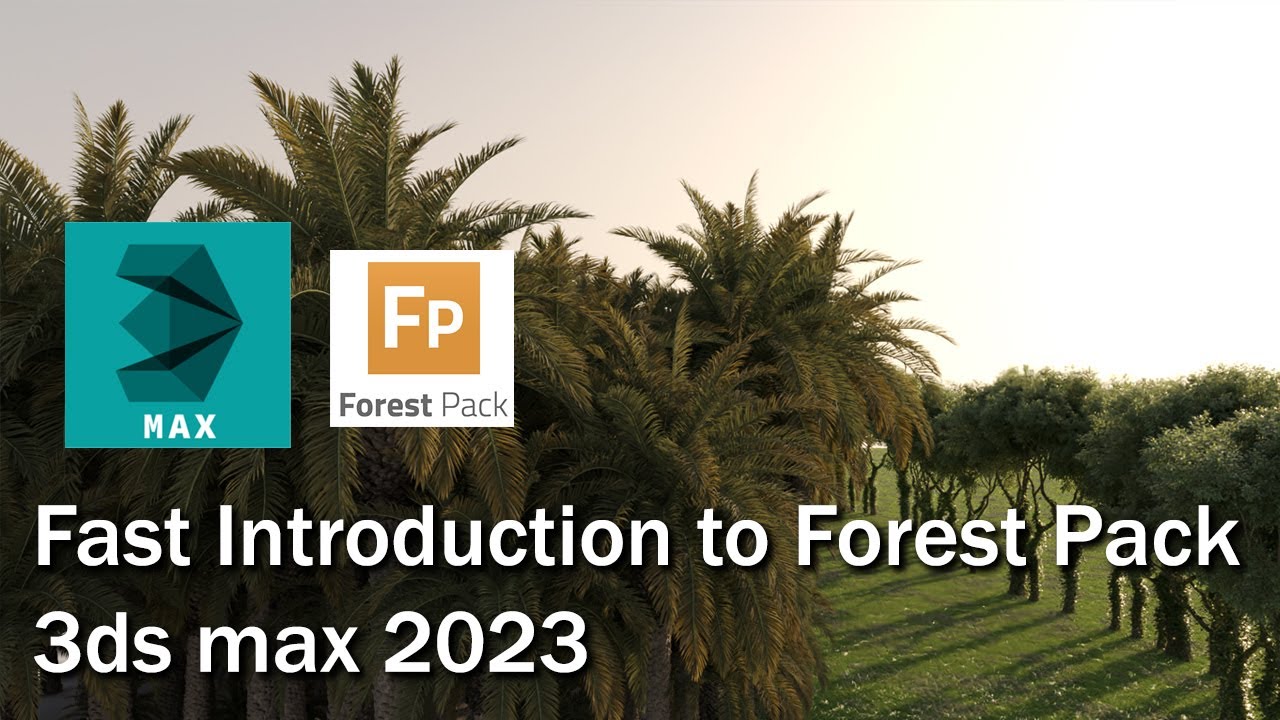 Краткое введение в рассеивание с помощью пакета Itoo Forest в 3ds Max 2023