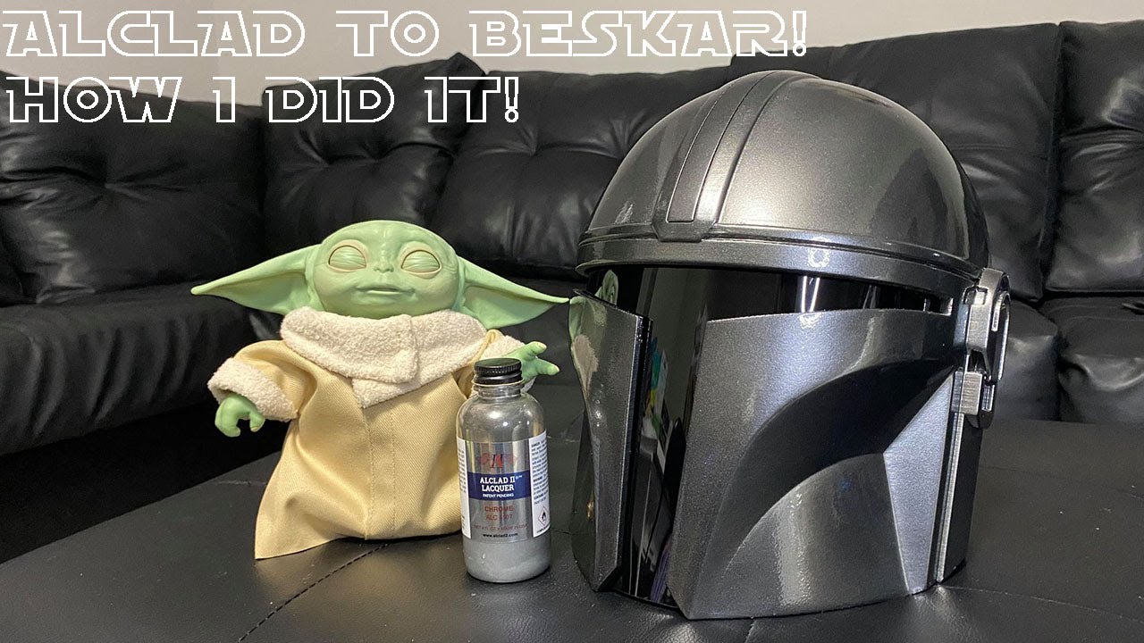 Alclad to beskar. How I got beskar on my Mandalorian helmet!