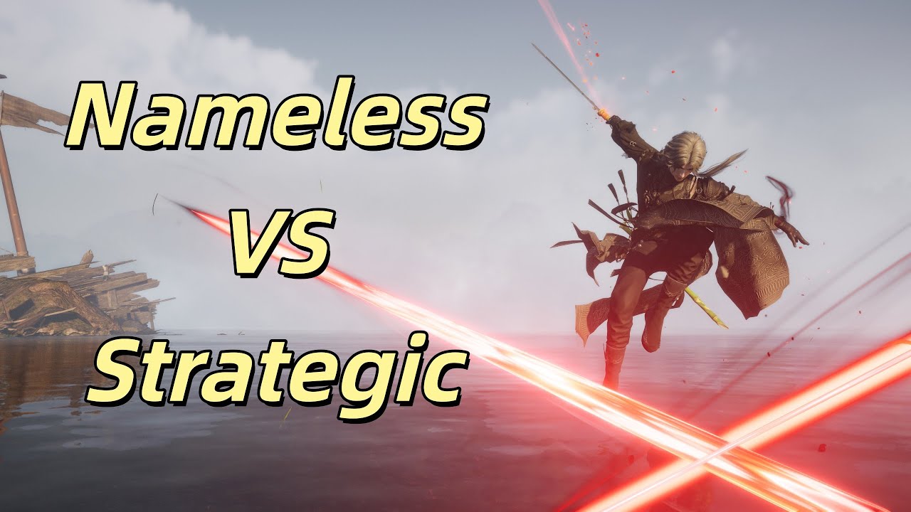 Which sword is the strongest?Nameless VS Strategic Mythic 1v1【Where winds meet PVP】