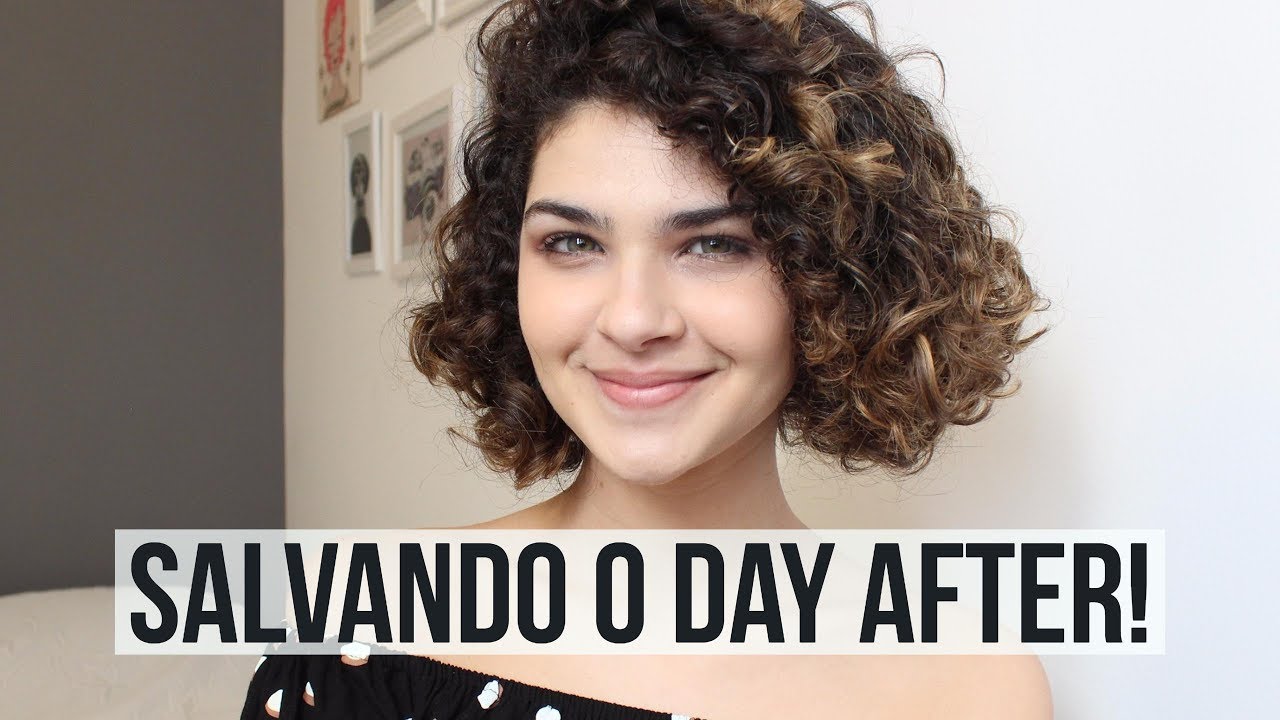 Revitalizando os cachos no dia seguinte - SALVANDO O DAY AFTER