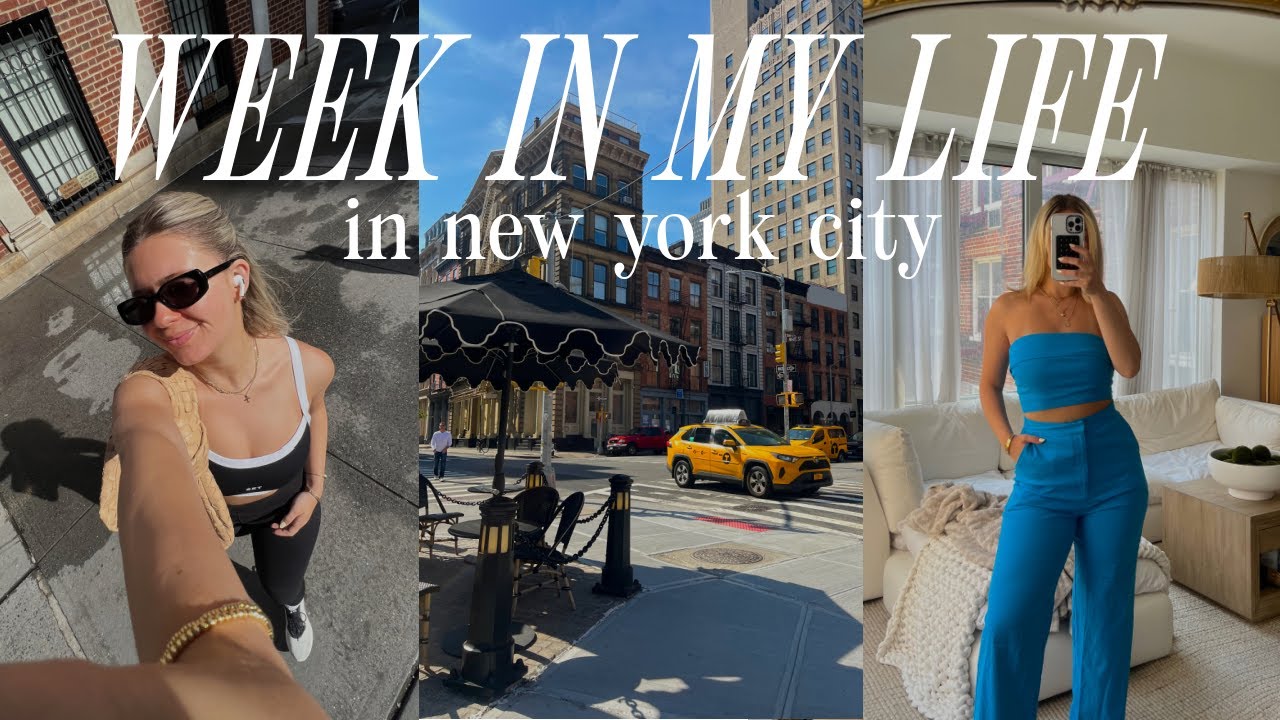 week in my life in nyc 🚕 try on summer haul, how i plan outfits, new hairstyles + dyson airstrait!