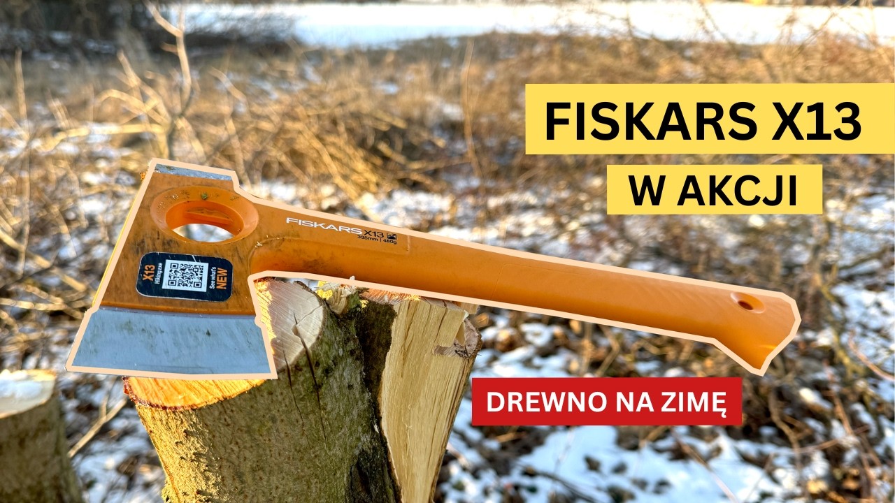 Porządki na działce: przygotowanie gałęzi i drewna do kominka - Fiskars X13 w akcji