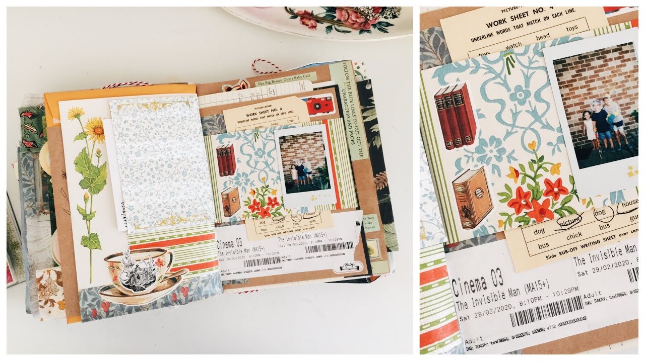 Junk Journal With Me | Ep 43 | Journaling Process Video