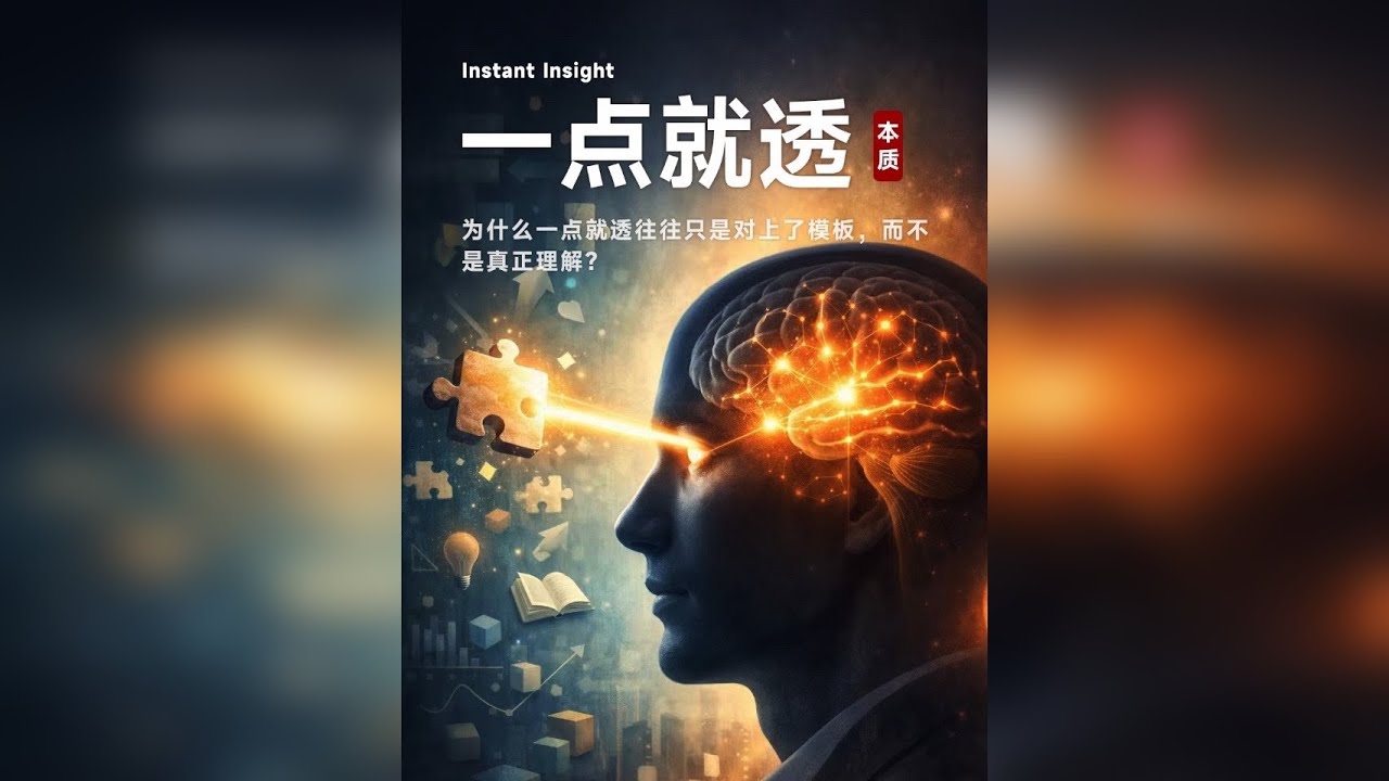 一点就透的本质 为什么“一点就透”，往往只是对上模板，而不是真正理解？