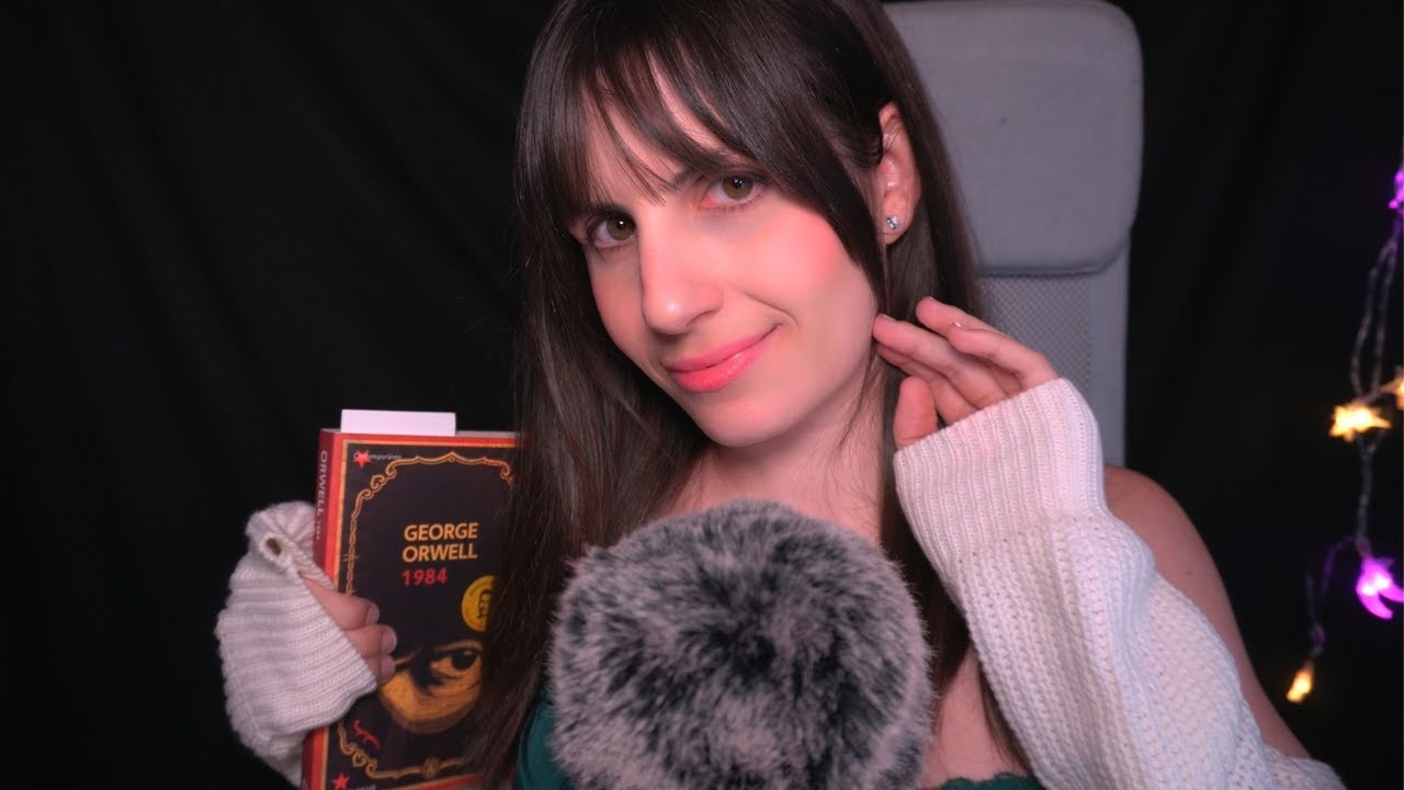 ASMR Lectura Inaudible y te Cepillo el Pelo antes de Dormir 🥀📖 | 1984 George Orwell