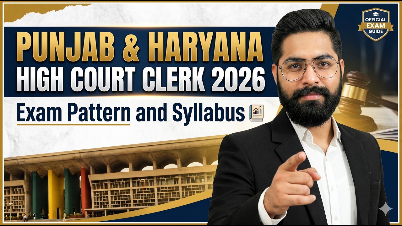 Punjab And Haryana High Court Clerk Recruitment 2026 | Punjab Haryana High Court Syllabus By Nishant