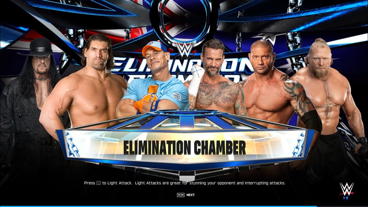 WWE Elimination Chamber 6 Man | Brock Lesnar Win Match 