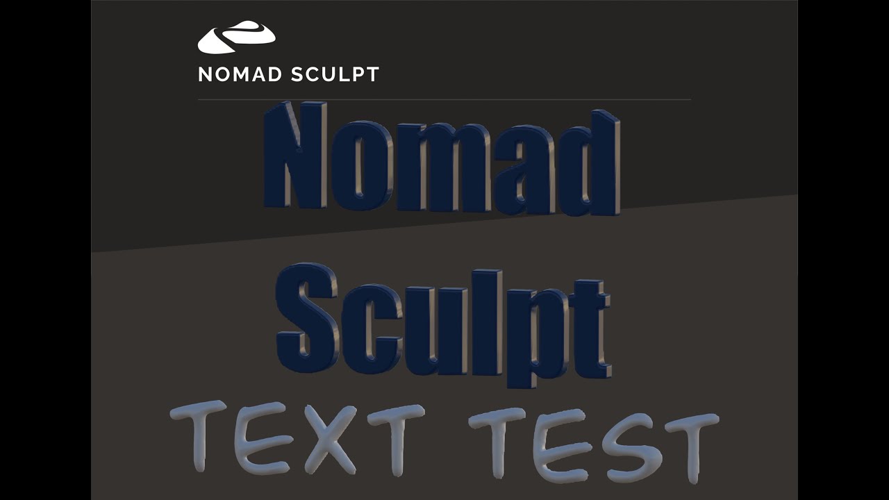 Nomad Sculpt — Добавить текст