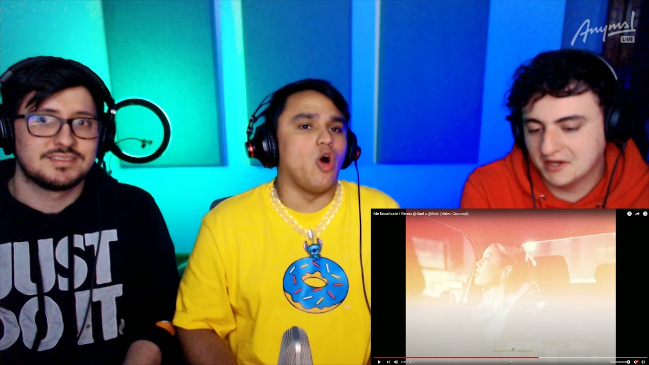 [Reacción] Me Enseñaste I Remix @Sael x @Duki (Video Concept) | ANYMAL LIVE 🔴