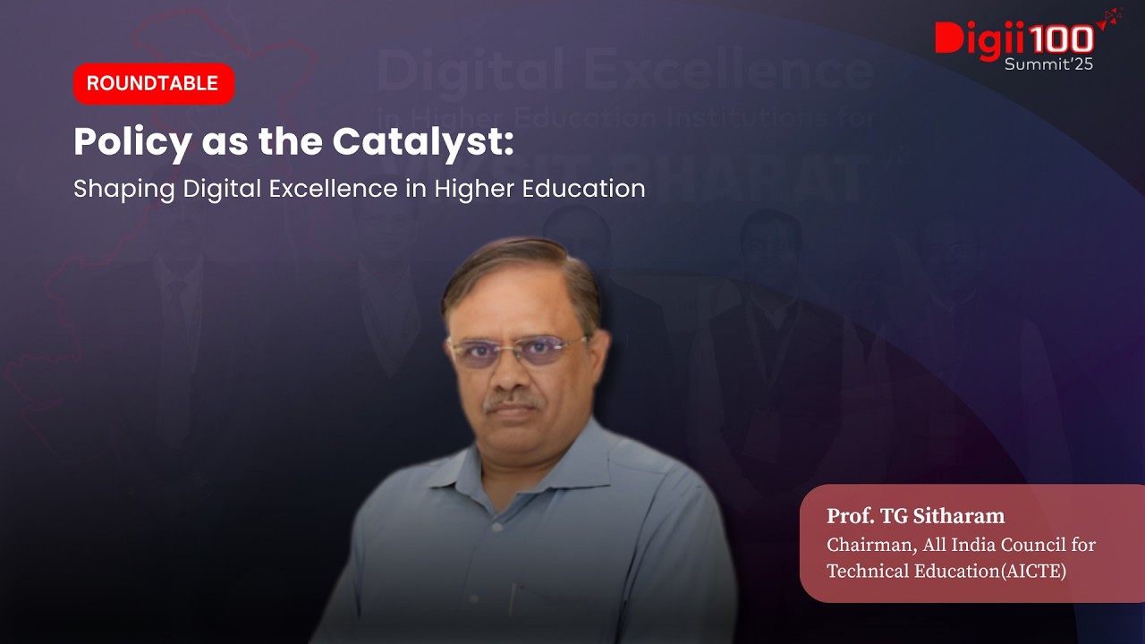 Scaling for 5 Crore Students: Why Technology is the Only Way | Prof. TG Sitharam at Digii100