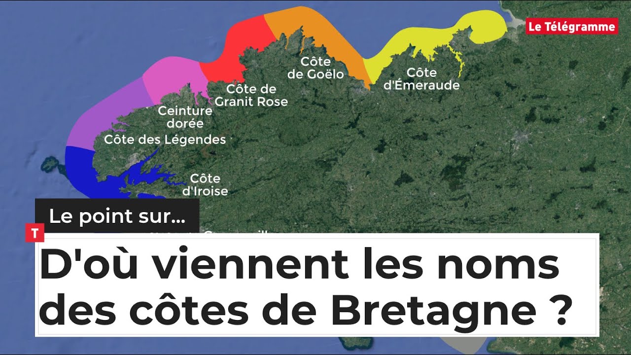 Bretagne. D'o&ugrave; viennent les noms des c&ocirc;tes ?