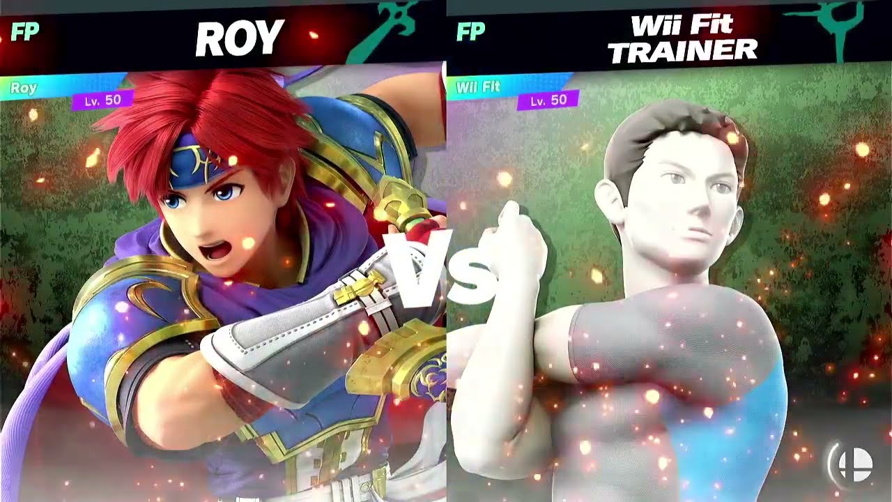 Super Smash Bros Ultimate Amiibo Fights Roy vs the World EX vs Wii Fit