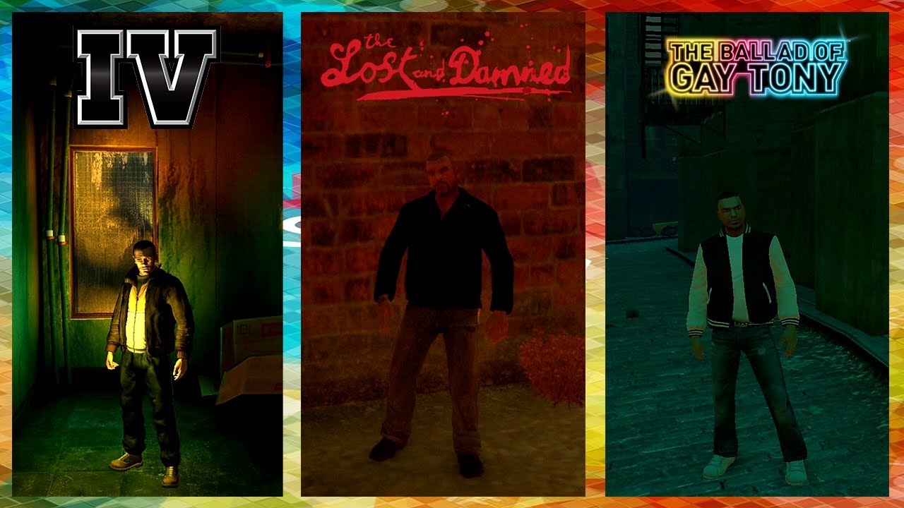 GTA IV VS GTA TBoGT VS GTA TLaD-Comparison-(2008-2009)