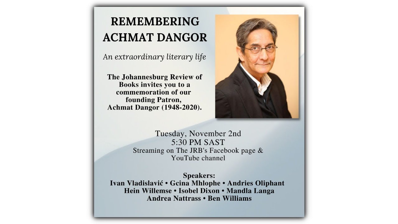 Remembering Achmat Dangor: An extraordinary literary life
