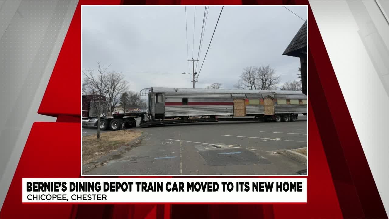Bernie&rsquo;s Dining Depot train car moved to new location