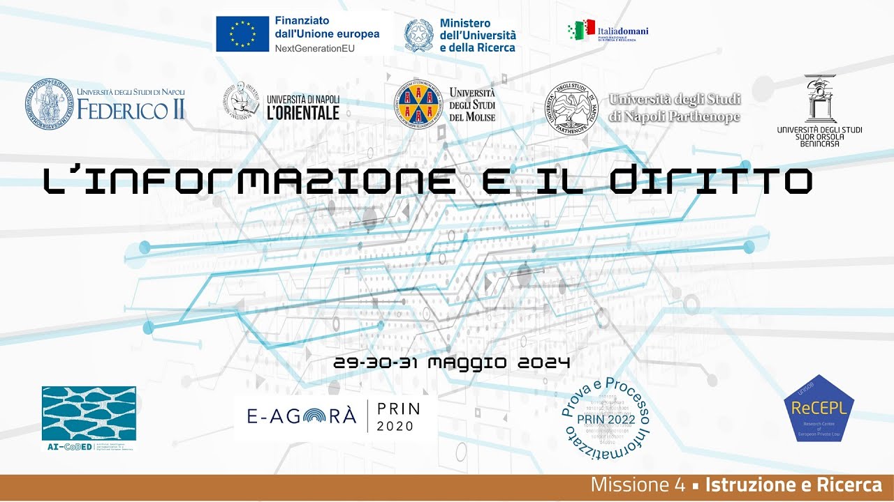 Live Streaming Giurisprudenza Unina - L’INFORMAZIONE E IL DIRITTO
