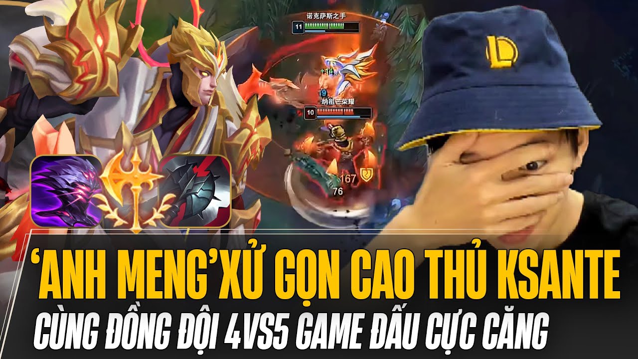 DARIUS CỦA XIAOCHAOMENG XỬ GỌN CAO THỦ KSANTE CÙNG ĐỒNG ĐỘI 4VS5 LẬT KÈO GAME ĐẤU CỰC CĂNG