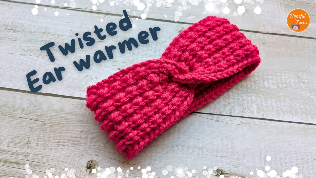 Crochet Twisted Ear Warmer / Headband Pattern for Beginners | Quick & Easy crochet gifts