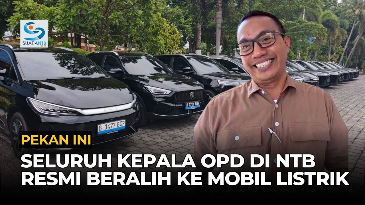 Pekan Ini, Seluruh Kepala OPD di NTB Resmi Beralih ke Mobil Listrik