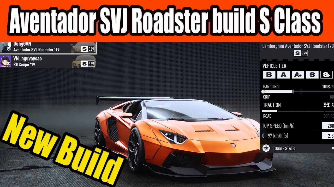 Lamborghini Aventador SVJ Roadster build S Class in NFS Unbound - New Build