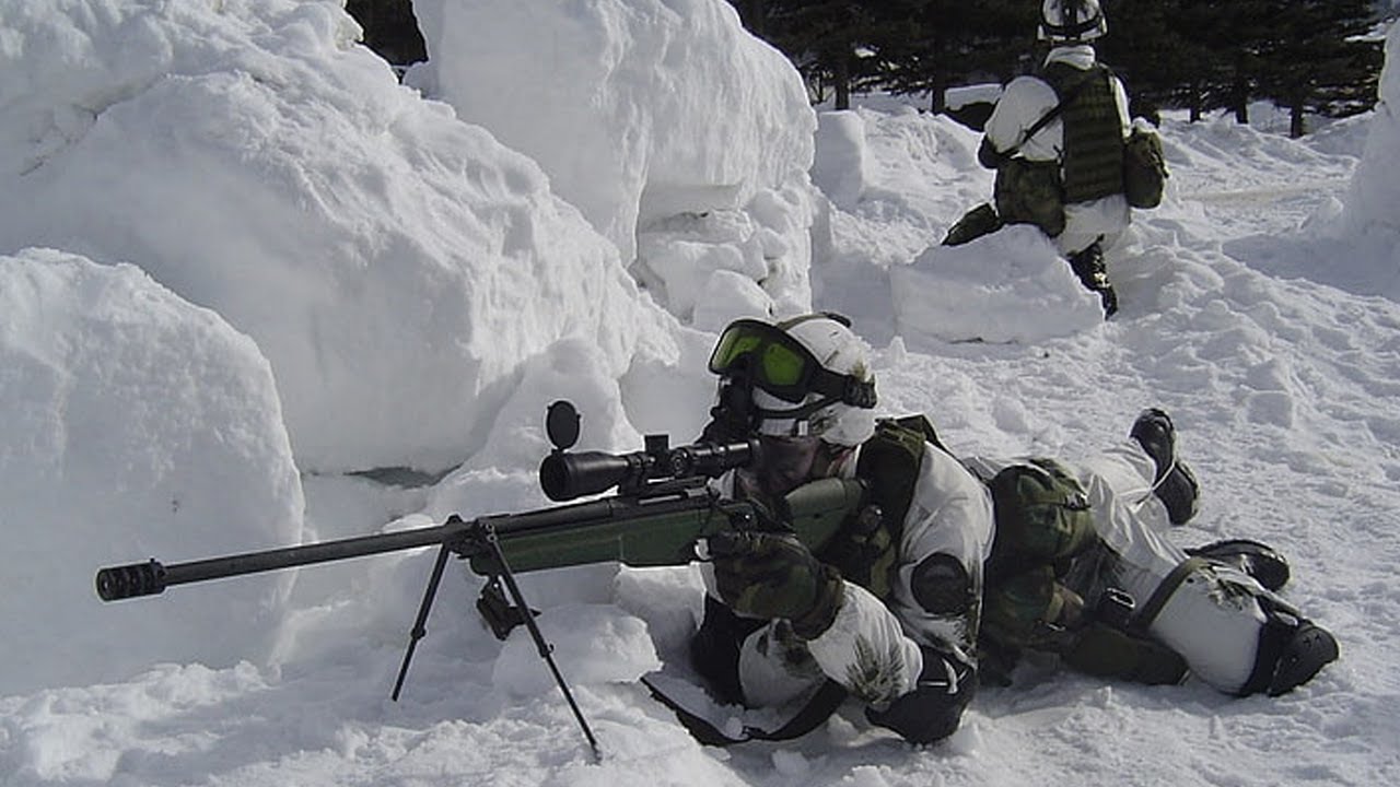 Scout Snipers - Live Fire - Arctic Warfare Training Norway