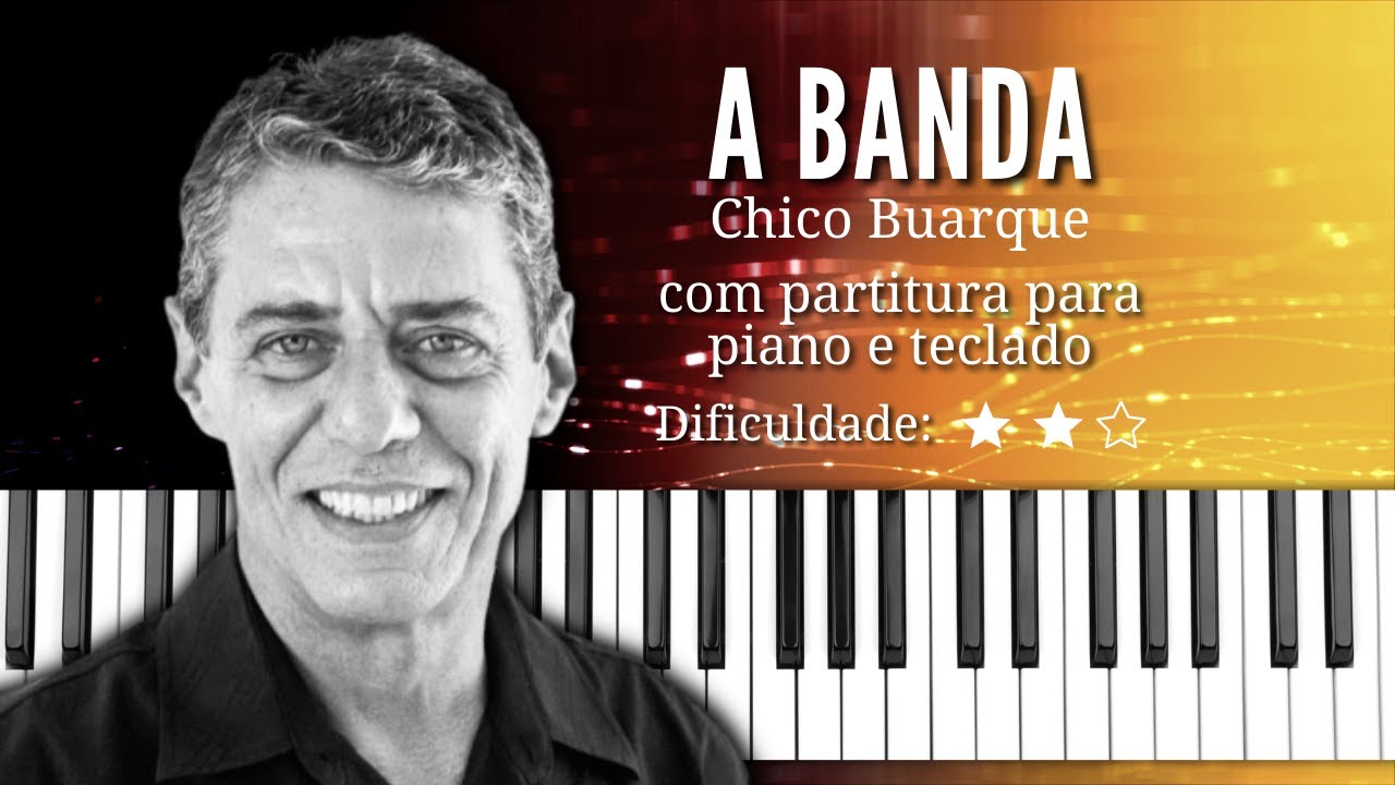 A Banda - Chico Buarque | Piano tutorial com partitura