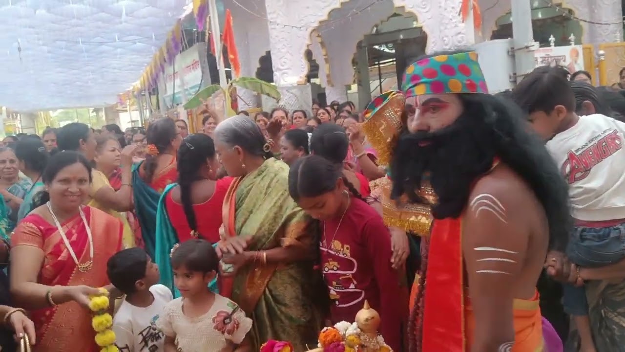 श्री गजानन महाराज मंदिर गणेश नगर यवतमाळ येथील भागवत सप्ताह श्रीकृष्ण जन्म साजरा