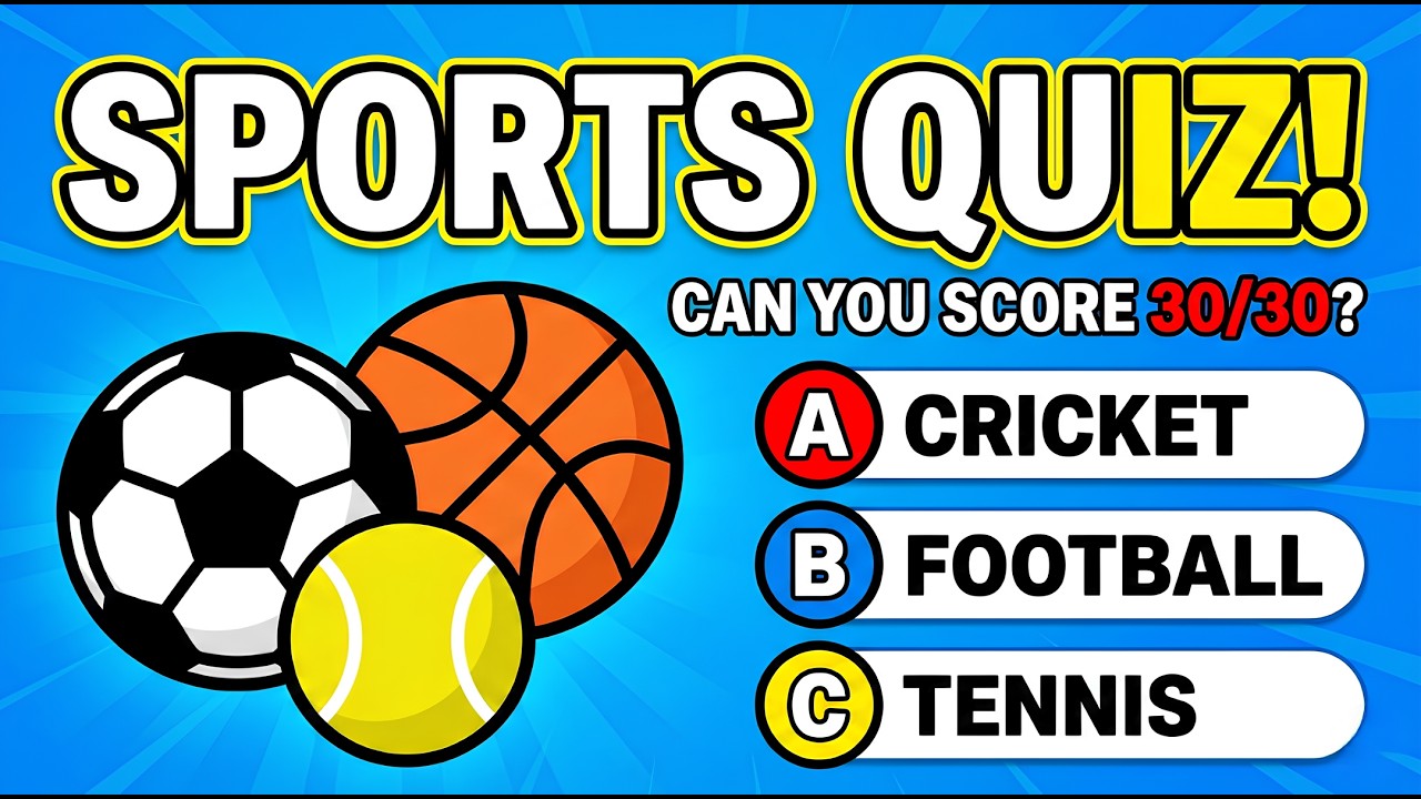 Can You Score 30/30 Sports Quiz? Only Geniuses Pass! 🏆🔥