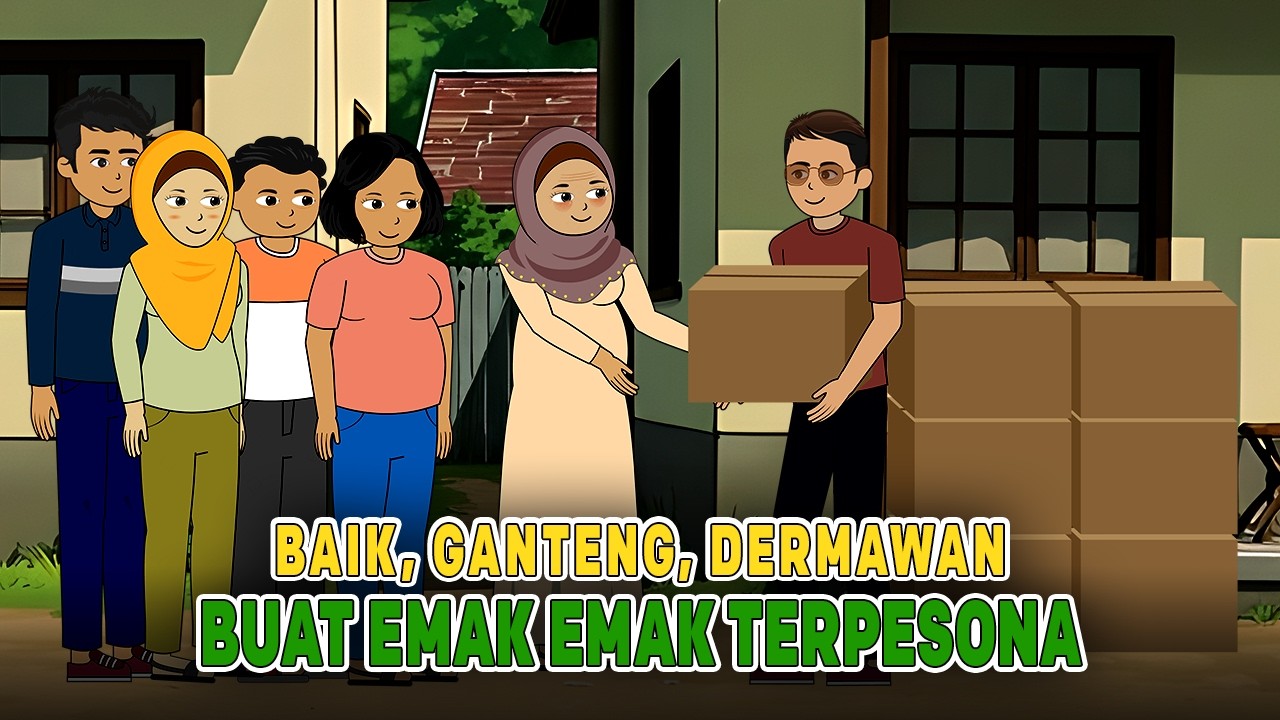 Baik, Ganteng, Dermawan&hellip; Bikin Emak-Emak Terpesona! Dikira Malaikat Kampung | Drama Animasi