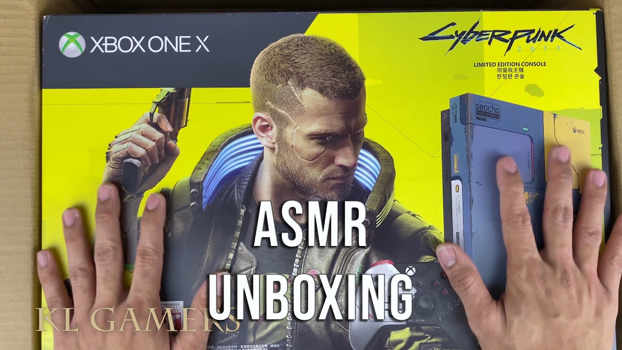 Xbox One X Cyberpunk 2077 Limited Edition Console Unbox ASMR Microsoft