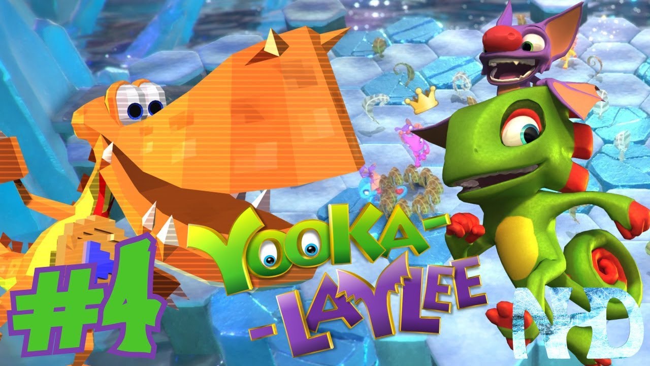 Let's Play Yooka-Laylee (pt4) Tribalstack Tropics - Rextro (Kartos Karting)
