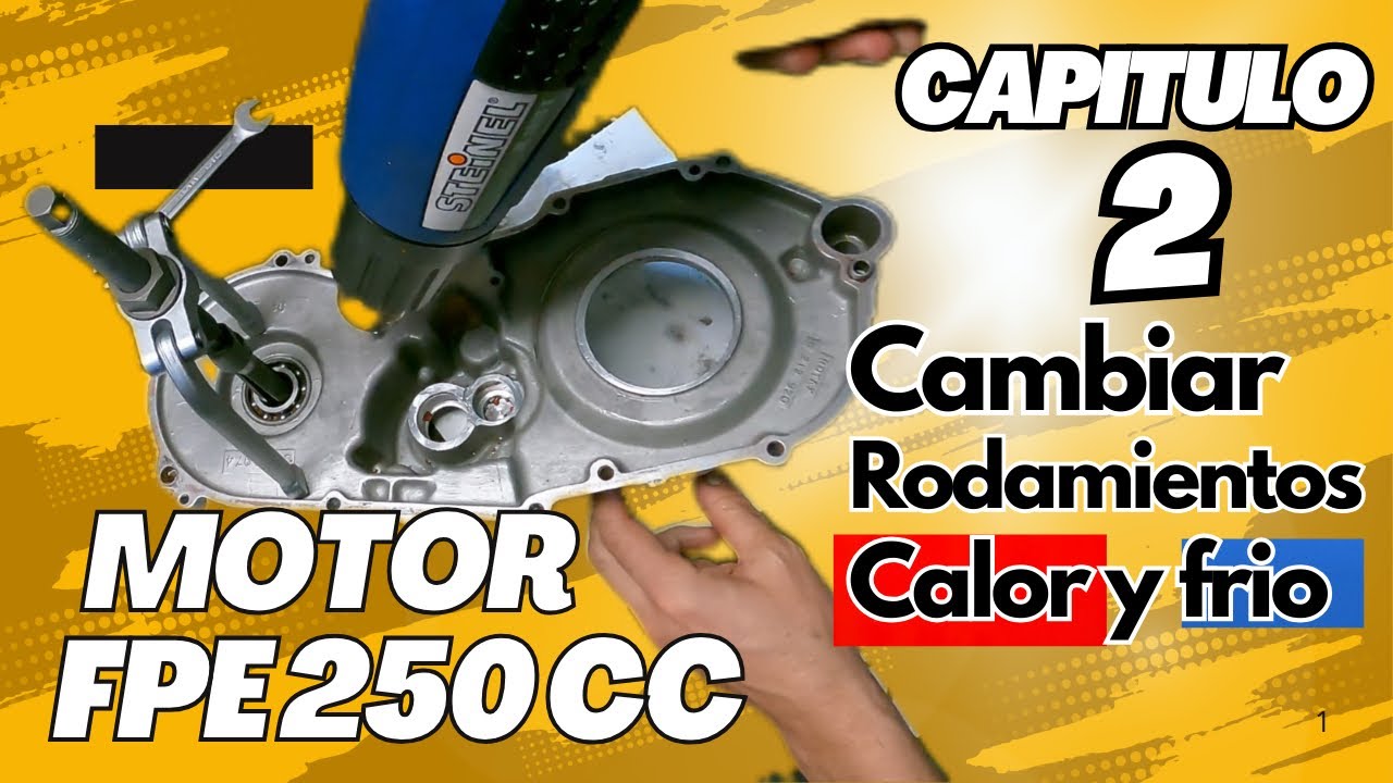 CAMBIAR RODAMIENTOS FÁCIL en CÁRTER de MOTOR SUPER KART 2T | Técnica de CALOR y FRIO sin prensa