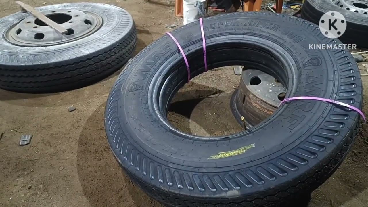 8 . 25 R 20 New tyre chang // easy method
