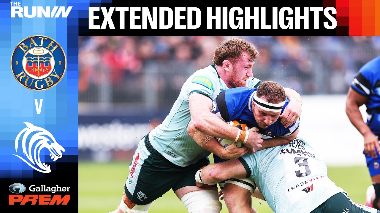 Bath Rugby v Leicester Tigers | EXTENDED HIGHLIGHTS | Gallagher PREM Rugby 25/26 | R18