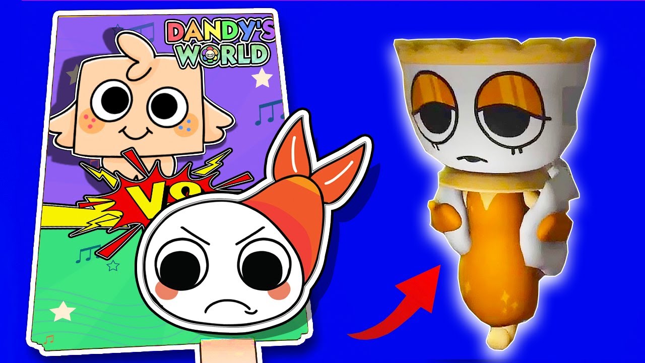Making DANDY'S WORLD Game Book (+ GOOB VS ALL TWISTEDS Squishy) DIY