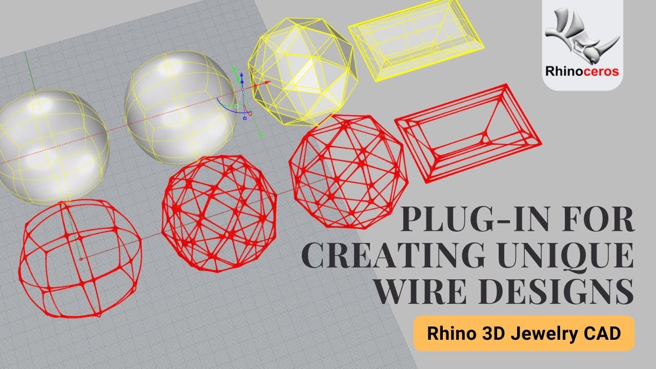 Rhino 3D Plug-In for Creating Unique Wire Designs &ndash; Jewelry Modeling Tutorial for Beginners #527