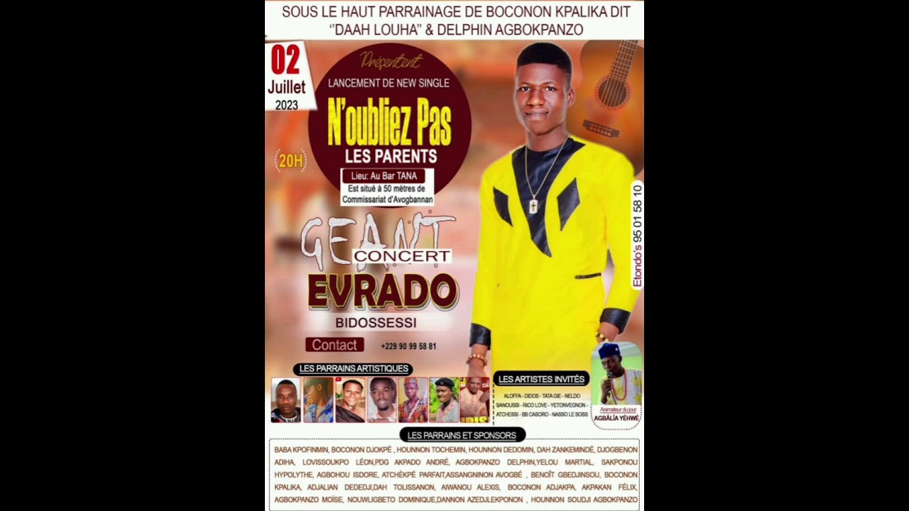 EVRADO BIDOSSESSSI Titre :les parents 