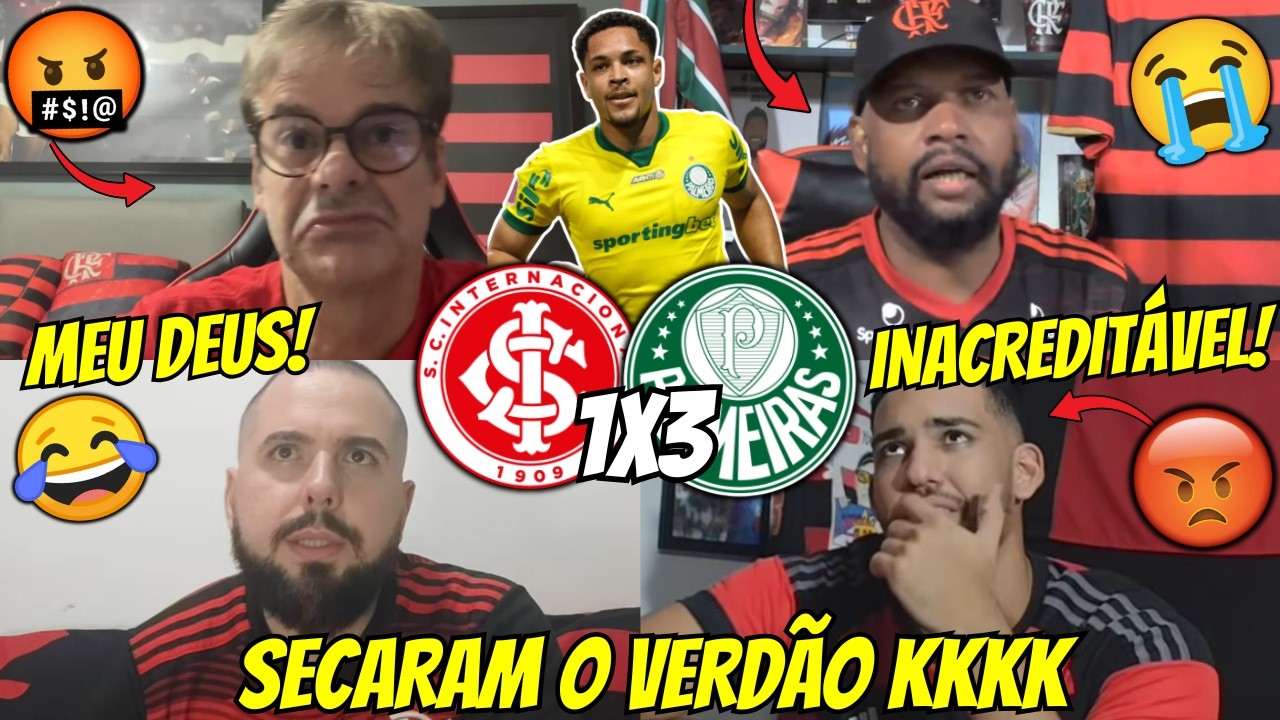 REAÇÕES DOS FLAMENGUISTAS E RIVAIS SECANDO O VERDÃO | REACT INTERNACIONAL 1 X 3 PALMEIRAS