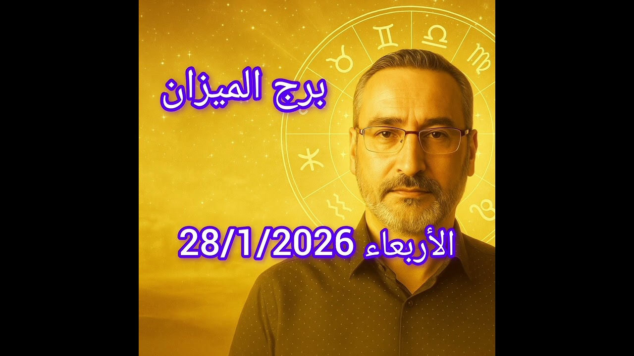 برج الميزان اليوم الأربعاء 28/1/2026 | توقعات فلكية: الحب والتواصل تحت تأثير الزهرة وعطارد مع زحل