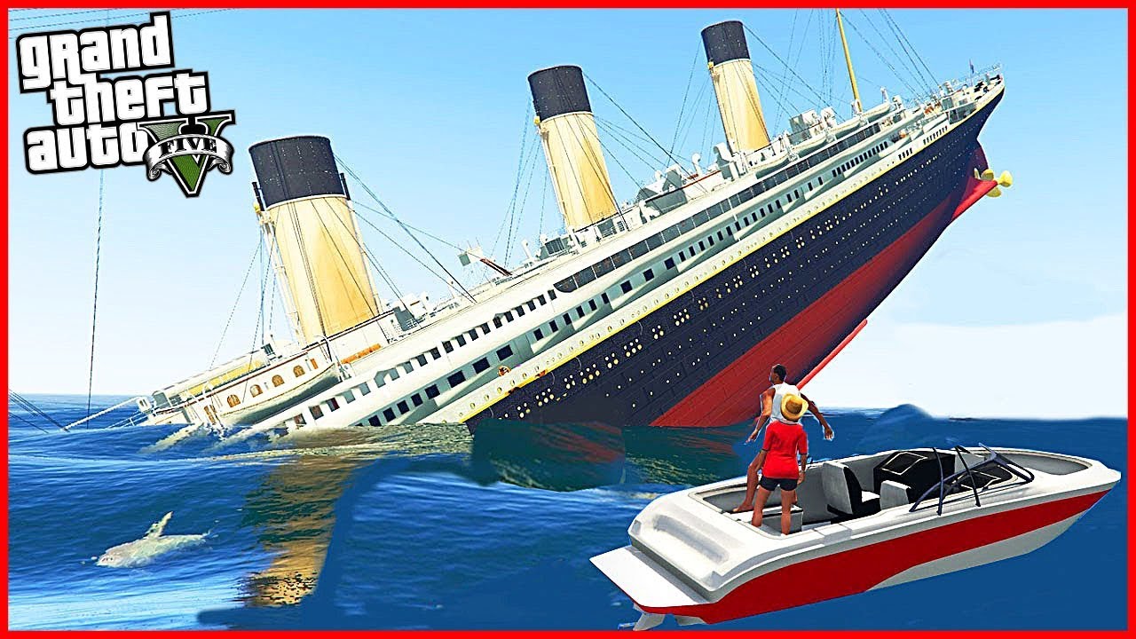 DOKÁŽU SE DOSTAT Z POTÁPĚJÍCÍHO SE TITANIKU V GTA ?! (GTA 5 Módy)