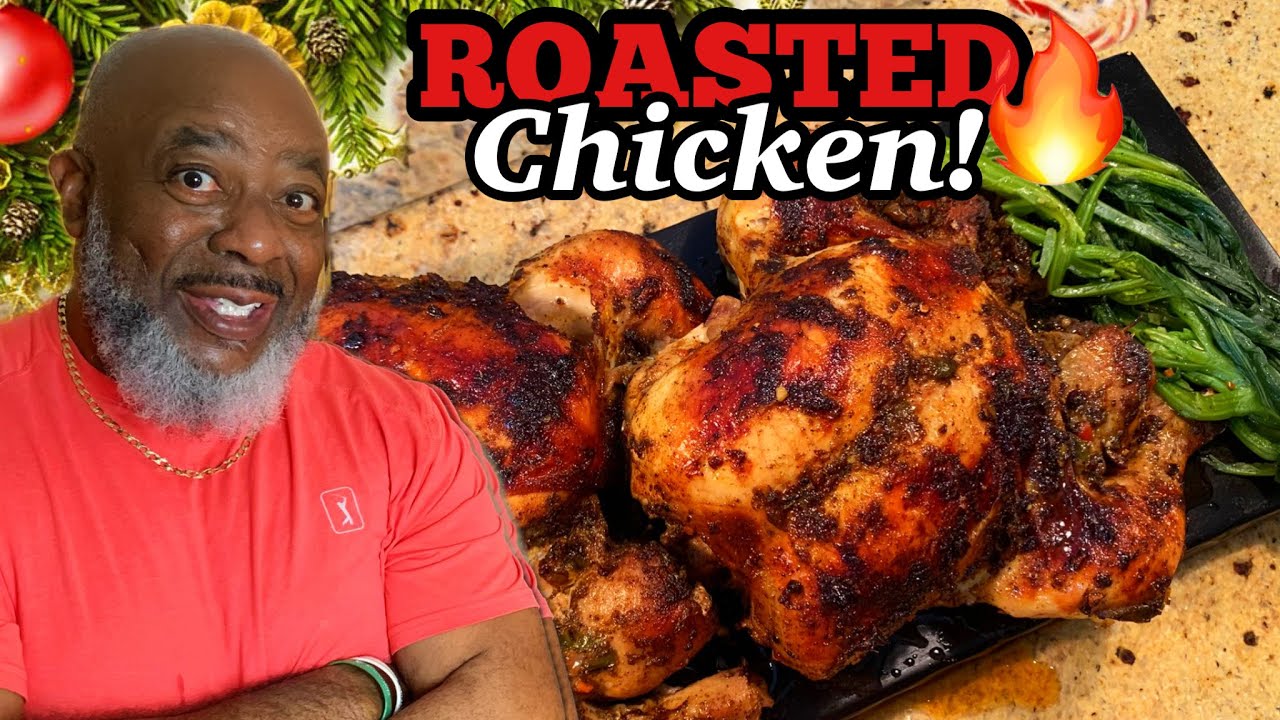 How to make Juicy Roasted Crispy Chicken! Holiday Edition! | Deddy's Kitchen