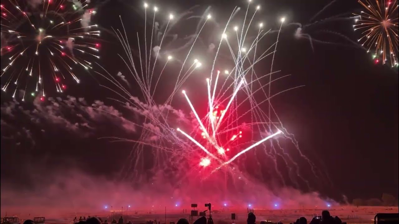 Christmas fireworks loud version
