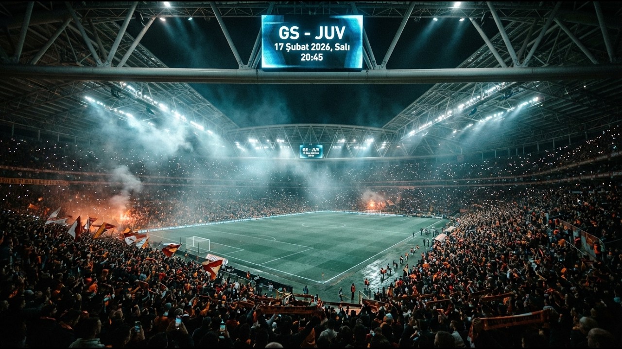 GS–JUV Maç Gecesi: Takıma Yürekten Destek (AI Visual)