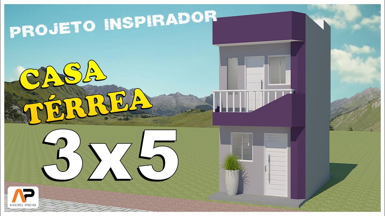 Casa de 3x5 metros I projeto inspirador