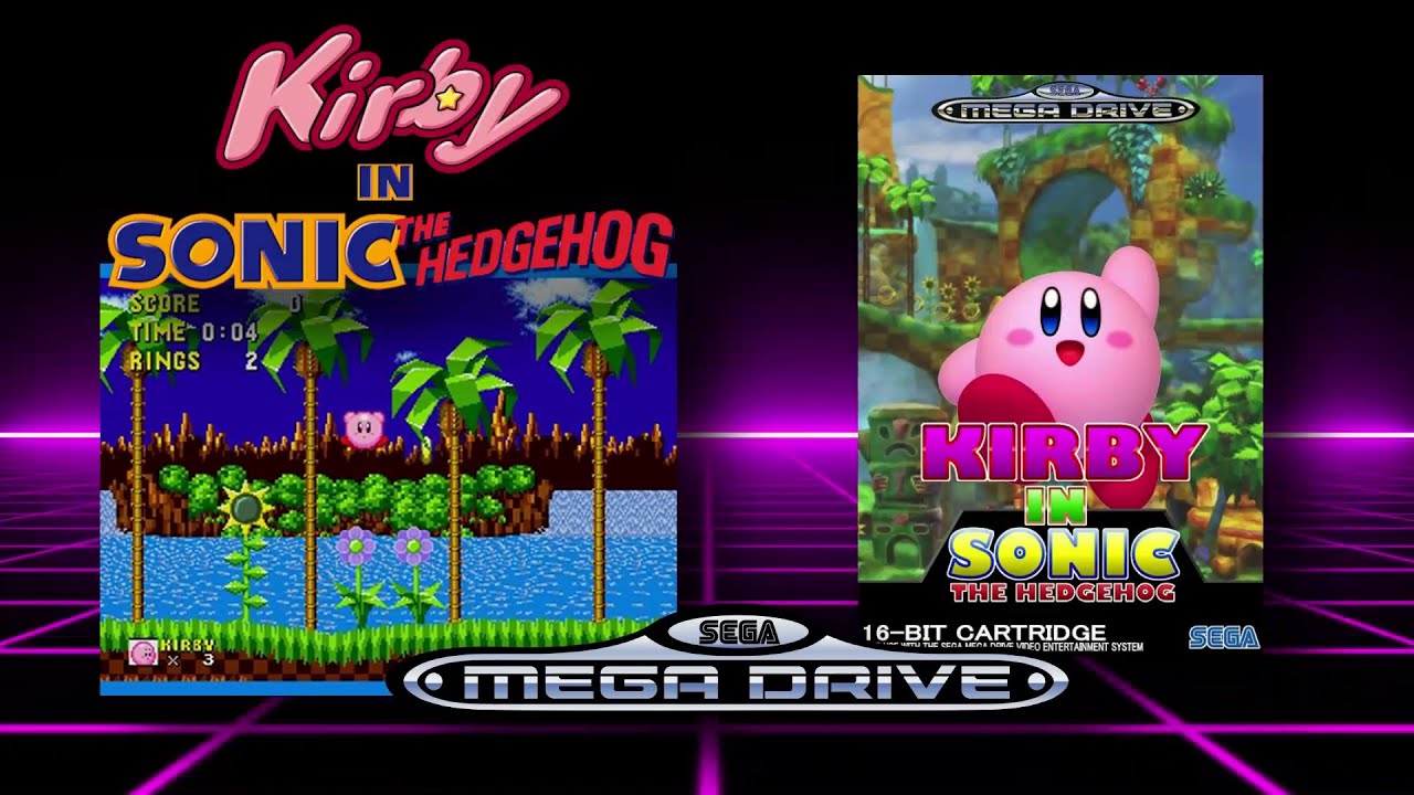 Kirby in Sonic The Hedgehog - Sega Mega Drive