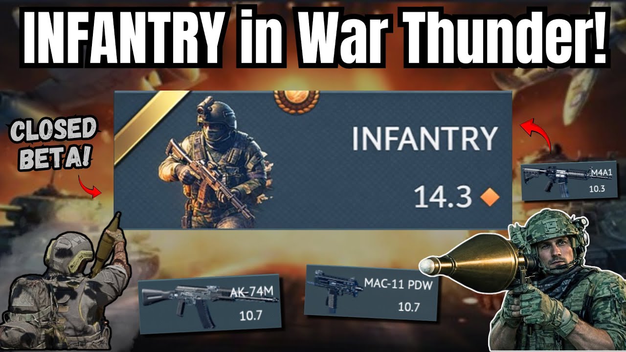 INFANTRY comes to War Thunder!🔥(Closed BETA Test gameplay) | The biggest change in HISTORY!