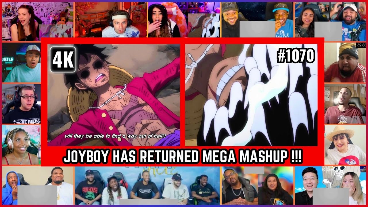 🔥🔥JOYBOY RETURNS MEGA REACTION MASHUP - One Piece Episode 1070 Mega Reaction Mashup #onepiece1070