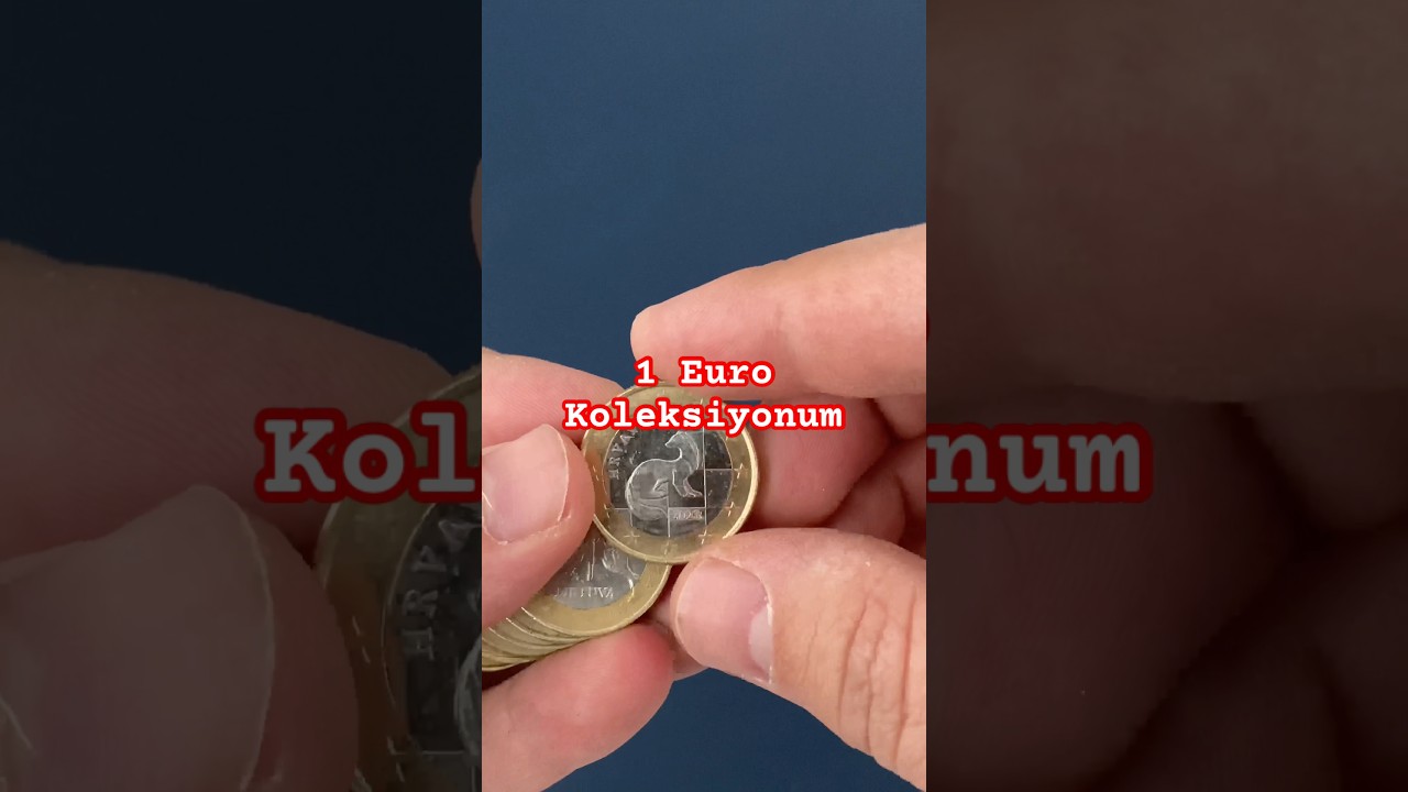 Madeni Euro Koleksiyonum - 1 Euro / My Euro Coin Collection - 1 Euro #eurocoins #1euro